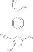 2-Amino-4-(4-Sec-butylphenyl)-5-methylthiophene-3-carbonitrile