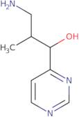 3-Amino-2-methyl-1-(pyrimidin-4-yl)propan-1-ol