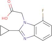 2-(2-Cyclopropyl-7-fluoro-1H-1,3-benzodiazol-1-yl)acetic acid