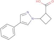 2-(4-Phenyl-1H-pyrazol-1-yl)cyclobutane-1-carboxylic acid