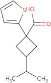 3-(Propan-2-yl)-1-(thiophen-2-yl)cyclobutane-1-carboxylic acid