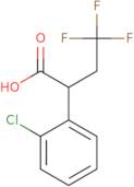 2-(2-Chlorophenyl)-4,4,4-trifluorobutanoic acid