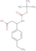 3-tert-Butoxycarbonylamino-3-(4-ethyl-phenyl)-propionic acid