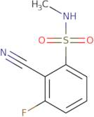 2-Cyano-3-fluoro-N-methylbenzenesulfonamide