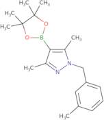 3,5-Dimethyl-1-[(3-methylphenyl)methyl]-4-(4,4,5,5-tetramethyl-1,3,2-dioxaborolan-2-yl)-1H-pyrazole