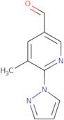 5-Methyl-6-(1H-pyrazol-1-yl)pyridine-3-carbaldehyde