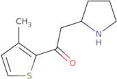 1-(3-Methylthiophen-2-yl)-2-(pyrrolidin-2-yl)ethan-1-one