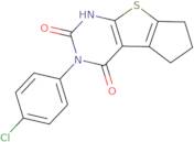 3-(4-Chlorophenyl)-1,5,6,7-tetrahydro-2H-cyclopenta[4,5]thieno[2,3-d]pyrimidine-2,4(3H)-dione