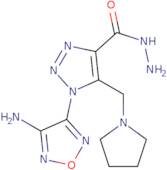 1-(4-Amino-furazan-3-yl)-5-pyrrolidin-1-ylmethyl-1H-[1,2,3]triazole-4-carboxylic acid hydrazide