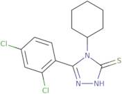 4-Cyclohexyl-5-(2,4-dichlorophenyl)-4H-1,2,4-triazole-3-thiol