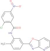 2-Chloro-N-(2-methyl-5-oxazolo[4,5-b]pyridin-2-yl-phenyl)-5-nitro-benzamide