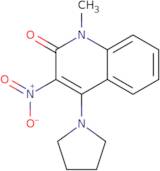 1-Methyl-3-nitro-4-(pyrrolidin-1-yl)-1,2-dihydroquinolin-2-one