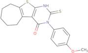 2-Mercapto-3-(4-methoxy-phenyl)-3,5,6,7,8,9-hexahydro-10-thia-1,3-diaza-benzo[A]azulen-4-one