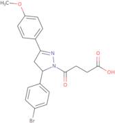 4-(5-(4-Bromophenyl)-3-(4-methoxyphenyl)-4,5-dihydro-1H-pyrazol-1-yl)-4-oxobutanoic acid