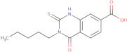 4-Oxo-3-pentyl-2-sulfanylidene-1,2,3,4-tetrahydroquinazoline-7-carboxylic acid