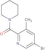 5-Bromo-3-methyl-2-[(piperidin-1-yl)carbonyl]pyridine