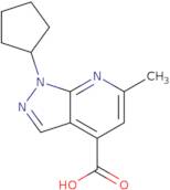 1-Cyclopentyl-6-methyl-1H-pyrazolo[3,4-b]pyridine-4-carboxylic acid