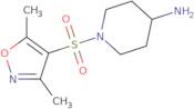 1-((3,5-Dimethylisoxazol-4-yl)sulfonyl)piperidin-4-amine