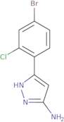 5-(4-Bromo-2-chlorophenyl)-1H-pyrazol-3-amine