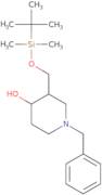 1-Benzyl-3-((tert-butyldimethylsilyloxy)methyl)piperidin-4-ol