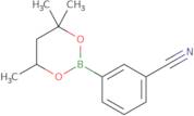 3-(4,4,6-Trimethyl-1,3,2-dioxaborinan-2-yl)benzonitrile