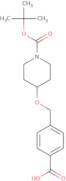 4-({[1-(tert-Butoxycarbonyl)piperidin-4-yl]oxy}methyl)benzoic acid