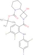 (R)-tert-butyl 2-(1-(3,4-difluoro-2-((2-fluoro-4-iodophenyl)amino)benzoyl)-3-hydroxyazetidin-3-y...