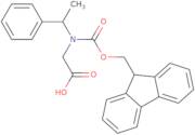 2-[9H-Fluoren-9-ylmethoxycarbonyl-[(1S)-1-phenylethyl]amino]acetic acid