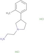 2-[3-(2-Methylphenyl)pyrrolidin-1-yl]ethan-1-amine dihydrochloride