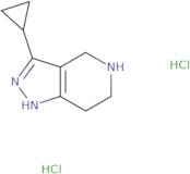 3-Cyclopropyl-4,5,6,7-tetrahydro-1H-pyrazolo[4,3-c]pyridine dihydrochloride