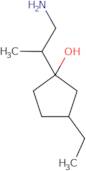 1-(1-Aminopropan-2-yl)-3-ethylcyclopentan-1-ol