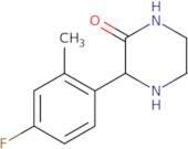3-(4-Fluoro-2-methylphenyl)piperazin-2-one
