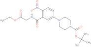 1-Boc-4-(3-(ethoxycarbonylmethylcarbamoyl)-4-nitrophenyl)piperazine