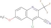 4-Chloro-6-methoxy-2-(trifluoromethyl)-quinoline-3-carbonitrile