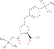 (2S,4R)-1-(tert-Butoxycarbonyl)-4-(4-(tert-butyl)benzyl)pyrrolidine-2-carboxylic acid