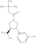 Boc-(±)-trans-4-(3-hydroxy-phenyl)-pyrrolidine-3-carboxylic acid