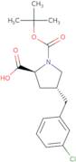 (2S,4R)-1-(tert-Butoxycarbonyl)-4-(3-chlorobenzyl)pyrrolidine-2-carboxylic acid