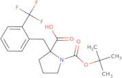 (R)-1-(tert-Butoxycarbonyl)-2-(2-(trifluoromethyl)-benzyl)pyrrolidine-2-carboxylic acid