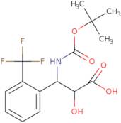 (2S,3S)-3-((tert-Butoxycarbonyl)amino)-2-hydroxy-3-(2-(trifluoromethyl)phenyl)propanoic acid