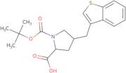 (2S,4R)-4-(Benzo[b]thiophen-3-ylmethyl)-1-(tert-butoxycarbonyl)pyrrolidine-2-carboxylic acid