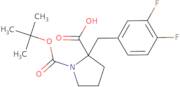 (R)-1-(tert-Butoxycarbonyl)-2-(3,4-difluorobenzyl)-pyrrolidine-2-carboxylic acid