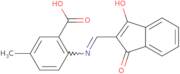 2-(((1,3-dioxoindan-2-ylidene)methyl)amino)-5-methylbenzoic acid