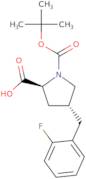 (2S,4R)-1-(tert-butoxycarbonyl)-4-(2-fluorobenzyl)pyrrolidine-2-carboxylic acid