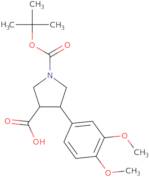 Boc-(+/-)-trans-4-(3,4-dimethoxy-phenyl)-pyrrolidine-3-carboxylic acid