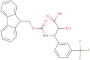 (2S,3S)-3-((((9H-Fluoren-9-yl)methoxy)carbonyl)amino)-2-hydroxy-3-(3-(trifluoromethyl)phenyl)propa…