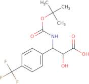 (2S,3S)-3-((tert-Butoxycarbonyl)amino)-2-hydroxy-3-(4-(trifluoromethyl)phenyl)propanoic acid