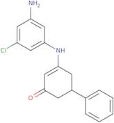 3-((3-amino-5-chlorophenyl)amino)-5-phenylcyclohex-2-en-1-one