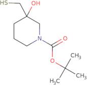 1-Boc-3-hydroxy-3-(sulfanylmethyl)piperidine