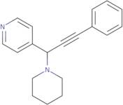 4-(3-Phenyl-1-(piperidin-1-yl)prop-2-yn-1-yl)pyridine