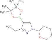 3-Ethyl-1-(oxan-2-yl)-4-(4,4,5,5-tetramethyl-1,3,2-dioxaborolan-2-yl)-1H-pyrazole